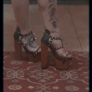 Jeffrey Campbell studded platform heels